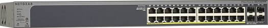 Netgear GS728TPP 24-Port Gigabit PoE+ Managed Switch, SFP, 56 Gb/s Switching, 380W Power, 24x Gigabit Ethernet Ports, Rackmount | GS728TPP-200AJS