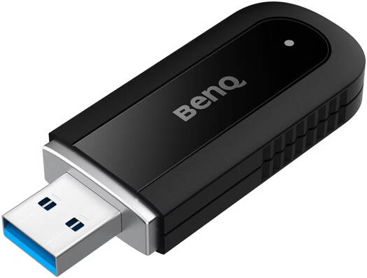 BenQ 2-in-1 WiFi Bluetooth Adapter, USB 2.0 Type-A Interface, Up To 1201Mbps Speed, Wi-Fi 6, Up to 10m Range, Bluetooth 5.2 Connectivity, Black | WD02AT