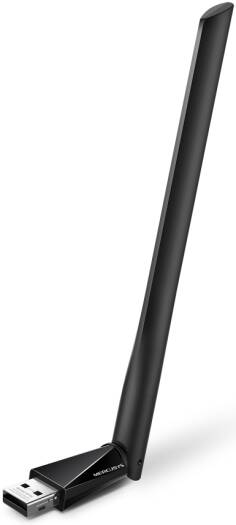 Mercusys MA30H AC1300 Wi-Fi 5 High-Gain Dual Band USB Adapter, 867Mbps 5GHz, 400Mbps 2.4GHz, MU-MIMO, 1x High-Gain 5dBi Antenna, USB 2.0, Pre-Loaded Driver, Plug & Play, WPA3, Win 10/11 | MA30H