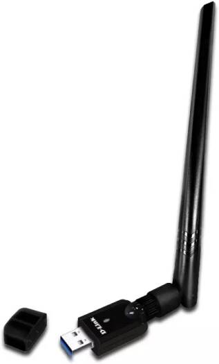D-Link Wireless AC1300 Dual Band USB 3.0 Adapter, Wi-Fi 5, WPA3 Encryption, MU-MIMO, 2.4GHz and 5GHz | DWA-185