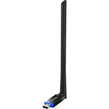 Tenda U10 AC650 Dual-band Wireless USB Adapter, 6dBi Antenna, Wall-Penetrating, 5GHz Up to 433Mbps, 2.4GHz Up to 200Mbps, USB2.0 | U10