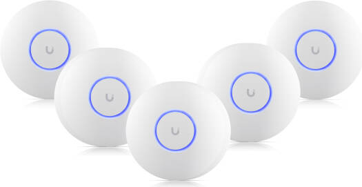 Ubiquiti Networks UniFi U6+ Dual-Band Wi-Fi 6 Access Point, Wi-Fi 6 Standard, Up 2402Mbps , WPA3, 300+ clients, Ceiling/Wall Mount Kit, 5 Packs, White | U6-PLUS-5