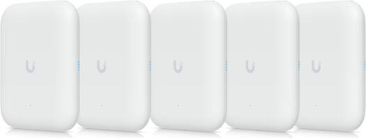 Ubiquiti U7 Pro Outdoor Access Point, Wi-Fi 7 Standard, 6 Spatial Streams, 465 m2 Coverage Area, Up to 5.8 Gbps (6 GHz) Max Date Rate, Wireless Meshing, 21W Power, 5 Pack, White | U7-PRO-OUTDOOR-5