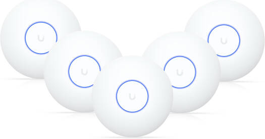 Ubiquiti U7 Lite Access Point, Wi-Fi 7, 5GHz & 2GHz Dual Band, 115m Coverage, Wireless Meshing, Band Steering, 4 Spatial Streams, Built-In Antenna, 1x 2.5GbE RJ45 Port, 5 Pack, White | U7-Lite-5