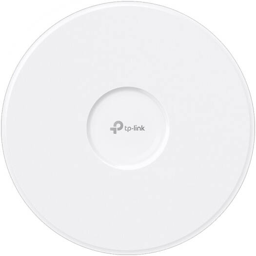 TP-Link BE9300 Ceiling Mount Tri-Band Wi-Fi 7 Access Point, 2.4 GHz 2x 3.0 dBi, 5 GHz 2x 3.0 dBi & 6 GHz 2x 3.0 dBi, 574 Mbps (2.4 GHz) + 2880 Mbps (5 GHz) + 5760 Mbps (6 GHz), White | EAP773