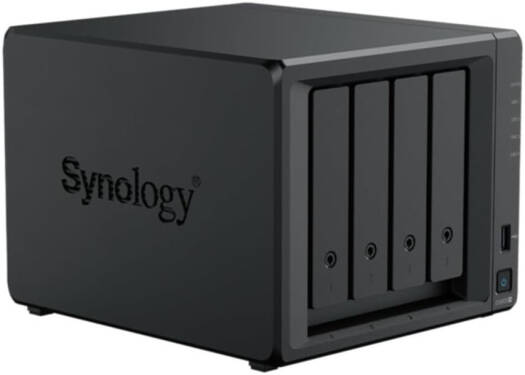 Synology DiskStation DS925+ 4 Drive Bays NAS Server, AMD Ryzen V1500B Processor, 4 GB RAM, 3.5" SATA HDD, 2.5" SATA SSD, M.2 2280 NVMe SSD, Hot Swappable Drive, Black | DS925+