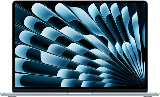 Apple MacBook Air Laptop, 15.3" Liquid Retina Display, M5 Chip, 10-Core CPU, 10-Core GPU, 16 Core Neural Engine, 24GB RAM, 2TB SSD, MacOS, English Keyboard, Sky Blue | Z1M2000W7