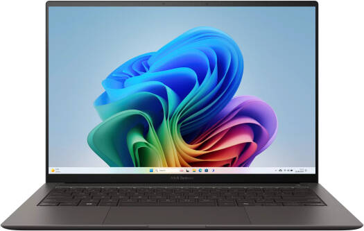 ASUS Zenbook S14 UX5406AA Laptop, 14" 3K OLED 120Hz Display, Intel Core Ultra 9 386H, 32GB RAM, 1TB SSD, Intel Graphics, English-Arabic Keyboard, Win11, Antrim Gray | 90NB16Q6-M009T0