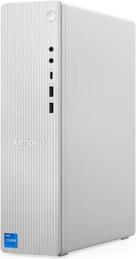Lenovo IdeaCentre Tower 08IRH9 Desktop Computer, Intel Core i5-13420H Processor, 8GB RAM, 512GB SSD, Intel UHD Graphics, Windows 11 Home, Cloud Grey | 90XW002BEV