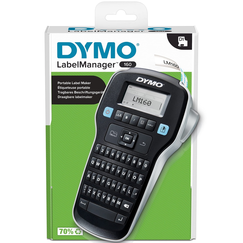 Etiqueteuse Portable Dymo LabelManager LM160 avec Clavier Qwerty 