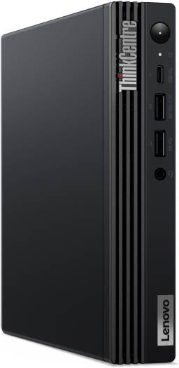Lenovo ThinkCentre M70q Gen 4 Desktop Computer, Intel Core i5-13400T, 8GB RAM, 512GB SSD, Intel UHD Graphics 730, USB English (UK) & Mouse, No OS, Black | 12E3003EGP