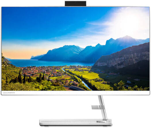 Lenovo IdeaCentre AIO 3 24ALC6 AIO PC, 24" FHD IPS Display, AMD Ryzen 5 7530U, 8GB RAM, 512GB SSD, Radeon™ Graphics, Calliope Wireless ENG/ARB K/B & Mouse, Win11, White | F0G100UKAX