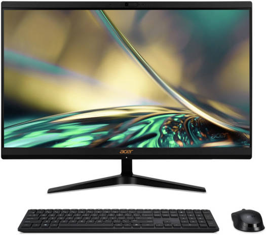 Acer Aspire C24 1700 AIO Desktop PC, 23.8" FHD LCD Display, Intel Core i5-1335U Processor, 8GB RAM, 512GB SSD, Intel Iris Xe Graphics, ENG Wireless K/B & Mouse, No OS, Black | DQ.BKMEM.002