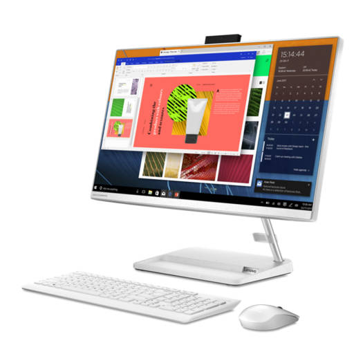 Lenovo IdeaCentre AIO 3 24ITL6 23.8" FHD Non Touch PC, 11th Gen Intel Core i7-1165G7 2.8Ghz, 8GB DDR4 RAM, 1TB HDD, Intel Iris Xe, Wireless Keyboard + Mouse, No OS, White | F0G0011CAX