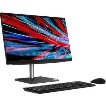 Lenovo V30a-24 AIO 23.8" Non-Touch FHD Desktop, 10th Gen Intel Core i5-1035G1 3.6GHz, 4GB DDR4 RAM, 1TB HDD, Integrated Intel UHD Graphics, DVDRW, No OS, KB-Arabic, Black | 11LA0036AX