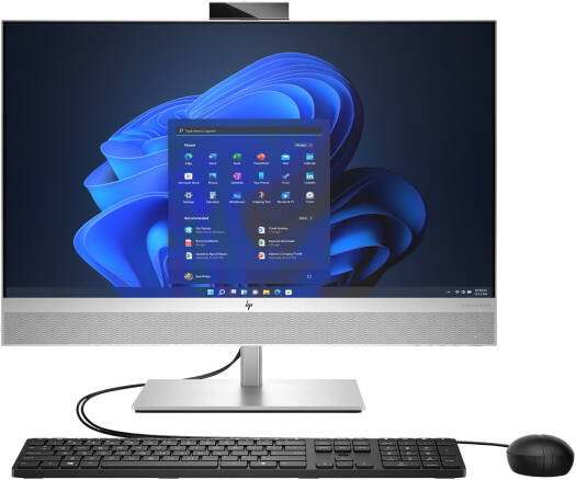 HP EliteOne 870 G9 All-In-One Desktop Computer, 27" QHD IPS Display, Intel Core i7-14700, 16GB RAM, 512GB SSD, Intel UHD Graphics, Windows 11 Pro, Silver | A55PRET