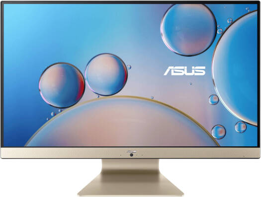 Asus M3700WU All-In-One Desktop Computer, 27" FHD Touch Display, AMD Ryzen 7 5700U, 8GB RAM, 512GB SSD, Radeon Graphics, ENG K/B & Mouse, No OS, Gold / Black | 90PT0341-M00D40