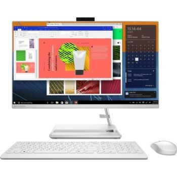 Lenovo Ideacentre AIO 3 27" All-in-One IPS Display, Intel Core i5-1135G7 2.4 GHz, 8 GB RAM, 1 TB HDD, DVD RW, Wireless Keyboard and Mouse, No OS, White | F0FW0054AX