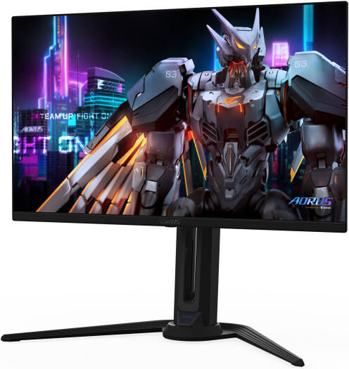 GIGABYTE Aorus FO27Q5P Gaming Monitor, 27" QD-OLED Display, QHD Resolution, 500Hz Refresh Rate, 0.03ms GTG Response Time, VESA DisplayHDR True Black 500, NVIDIA G-Sync, Black | FO27Q5P