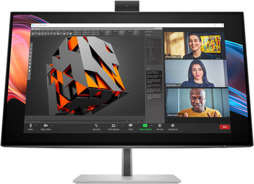 HP Series 7 Pro 727pm Conferencing Monitor, 27" IPS Display, 4K UHD Resolution, 60Hz Refresh Rate, 5ms (GtG @ Overdrive) Response Time, White | 8K135AA