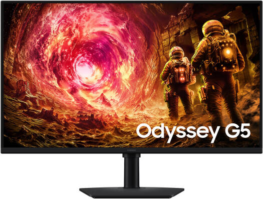 SAMSUNG Odyssey G5 G50F Gaming Monitor, 32" IPS Display, QHD Resolution, 180Hz Refresh Rate,1ms (GtG) Response Time, AMD FreeSync & G-Sync Compatible, 16.7m Color Display, Black | LS32FG502EMXUE