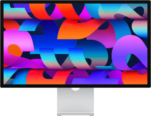 Apple Studio Display, 27" 5K Retina Display, Nano-Textured Glass, Tilt & Height Adjustable Stand, 5120x2880 Resolution, One Thunderbolt 3 Port, 3 USB-C Ports, 12MP Ultra Wide Camera | MMYV3