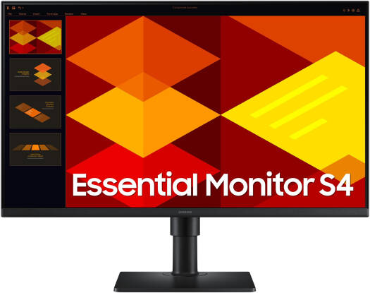 SAMSUNG S4 S40GD Monitor, 27" IPS Display, FHD Resolution, 100Hz Refresh Rate, 5ms (GtG) Response Time, 16.7 Million Color Support, Black | LS27D406GAUXEN
