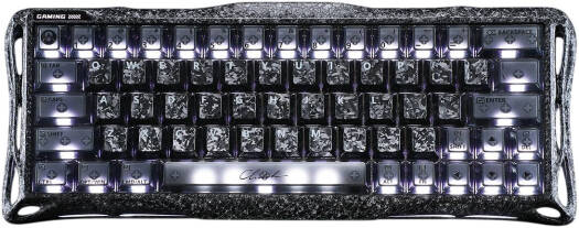 GravaStar Mercury V60 Pro Deluxe Edition Wired Mechanical Keyboard, 60% Layout, UFO Magnetic Gaming Switch, Hot-Swappable, 5-Layer Acoustic Foam, True 8kHz Polling Rate, Cyber Frost Black | V60-Pro