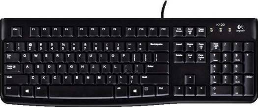 Logitech Keyboard K120 Comfortable, English Layout, Quiet Typing | 920-002508 / 920-002495