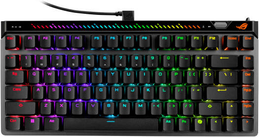 ASUS ROG Falchion Ace 75 HE Gaming Keyboard, ROG HFX V2 Magnetic Switch, Hot-Swappable, Up to 3.5mm Adjustable Actuation, 6-Layer Dampening, English-Arabic Layout, Black | 90MP047H-BKCA00