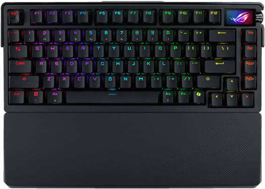 ASUS ROG Azoth Extreme Tri-Mode Mechanical Keyboard, NX Snow Switch, Anti-Ghosting, N-Key Rollover, Full-Color OLED Touchscreen, English - Arabic Layout, Black | 90MP03MA-BKCA00