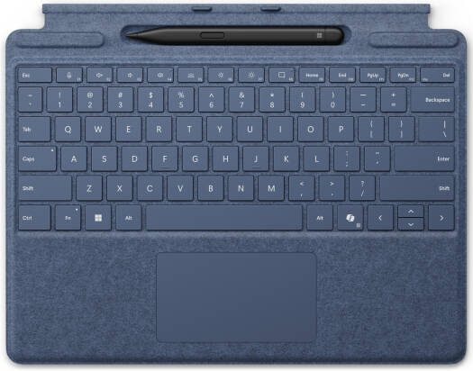 Microsoft Surface Pro 11th Edition Wireless Keyboard with Slim Pen, Magnetic Connectivity, Compatible with Microsoft (11th Edition) Surface Pro 8, 9, English Layout, Sapphire | 8X6-00205