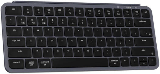 Keychron B1 Pro Ultra-Slim Keyboard, Wireless Bluetooth 5.2, 2.4 GHz, 1000 Hz Polling Rate, English Layout, Space Gray | B1P-K1