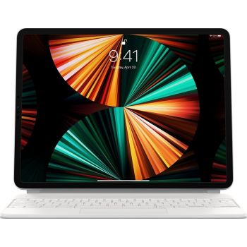 Apple MJQL3 Magic Keyboard, For 12.9'' Ipad 2021 3rd to 5th Generation, US English Layout, White | MJQL3LL/A