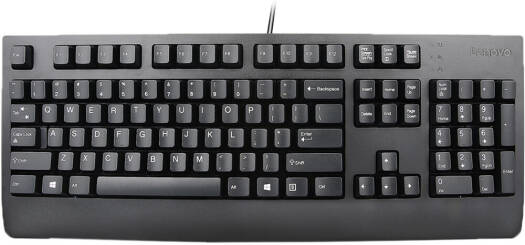 Lenovo Preferred Pro II USB Keyboard, Full-Size, USB 2.0, QWERTY US English, Rubber Dome Switches, 10M Click Lifecycle, Adjustable Tilt | 4X30M86879