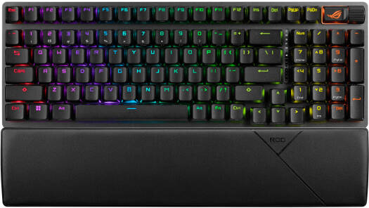 ASUS ROG Strix Scope 2 Gaming Keyboard, 96% Layout, Hot-Swappable, NX Storm Linear Switches, ROG Omni Receiver, UV-Coated ABS keycaps, Tri-Mode Connection, English Layout, Black | 197105140493
