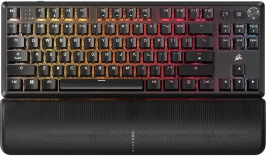 Corsair K70 CORE TKL WIRELESS RGB Mechanical Gaming Keyboard, CORSAIR MLX Red Switches, ABS Double-Shot Keycaps, Full Key (NKRO), 100% Anti-Ghosting, Black | CH-914901E-NA