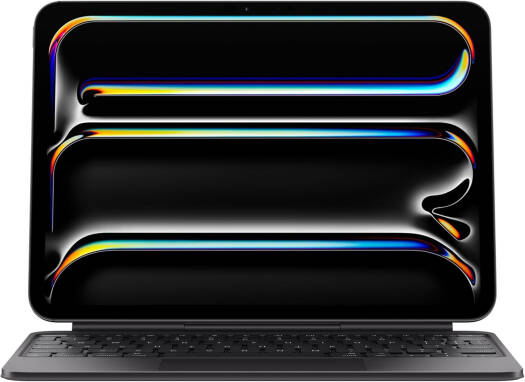 Apple Magic Keyboard for iPad Pro 11" M4, Backlit Keys, Multi-Gesture Touchpad, Scissor Switch Mechanisms, Machined Aluminum Hinge, Foldable Case Design, British English Keyboard, Black | MWR23B/A