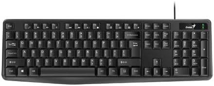 Genius KB-117 Wired Classic Keyboard, Quiet, Arabic, USB