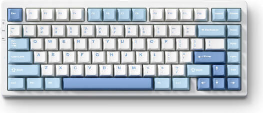 MCHOSE G75 Pro 75% Mechanical Keyboard, Cabbage Tofu Switch, Gasket Mount, Hot-Swappable, Cherry Profiles & PBT Double-Shot, RGB Backlight, Tri-Mode Connection, Blue | MC-G75-4