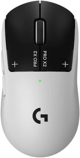 Logitech PRO X2 Superstrike Wireless Gaming Mouse, LightspeedTechnology, HERO 2 Sensor, Ultra Lightweight, Optical Switches, Low Latency, High Precision Tracking, Lunar Eclipse | 910-007700