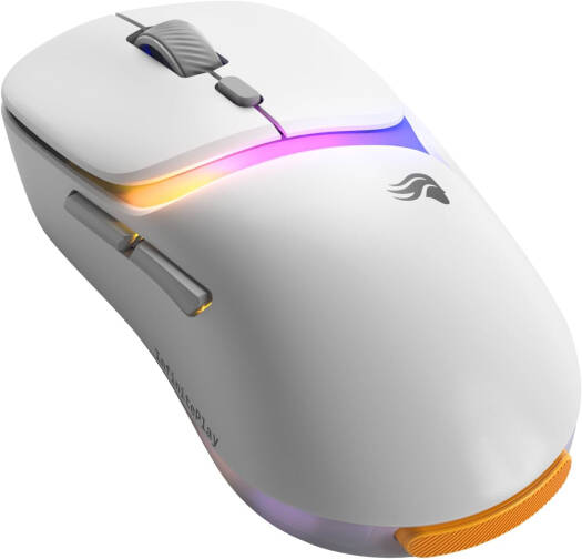 Glorious Model D3 Wireless Mouse, BAMF 3.0 30K Optical Sensor. 6 Remappable Buttons, 30,000 DPI, 750 IPS Speed, 8,000Hz Polling Rate, 130M Click Optical Switches, White | GLO-D3-WL-WHT