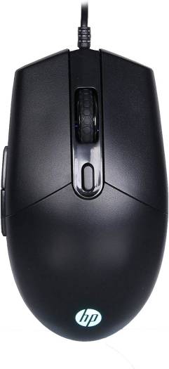 HP M260 RGB Backlighting USB Wired Gaming Mouse, Customizable 6400 DPI, Ergonomic Design, Non-Slip Roller, Lightweighted /3 Years Warranty (7ZZ81AA),Black