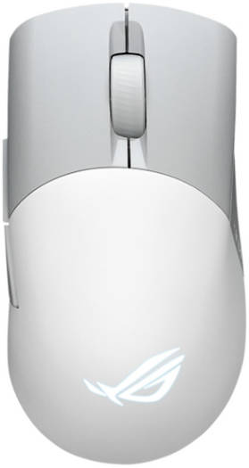 ASUS ROG Keris AimPoint Wireless Gaming Mouse, 2.4GHz & BT, 36000 dpi, AimPoint Optical Sensor, 5 Prog Buttons with Shortcuts, 650 IPS Max Speed, Up to 119H Battery, White | 90MP02V0-BMUA10
