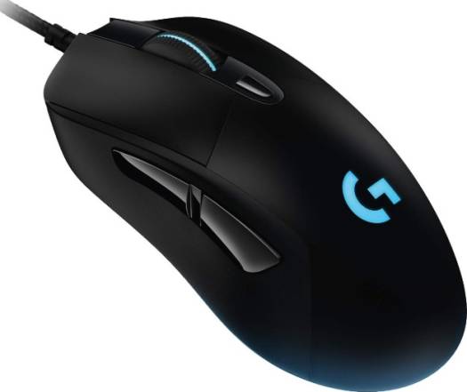 Logitech G403 HERO 16K Wired Gaming Mouse, LIGHTSYNC RGB, Lightweight 87 g + 10 g Optional, Braided Cable, 16000 DPI, Rubber Side Grips, | 910-005633