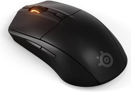 SteelSeries Rival 3 Gen 2 Wireless Mouse, Symmetrical Shape, 6 Buttons, Optical Type, TrueMove Air Optical Sensor (18K DPI), 1.9ms Ultra-Fast Clicks, 2.4GHz / Bluetooth Connection, Black | 62523
