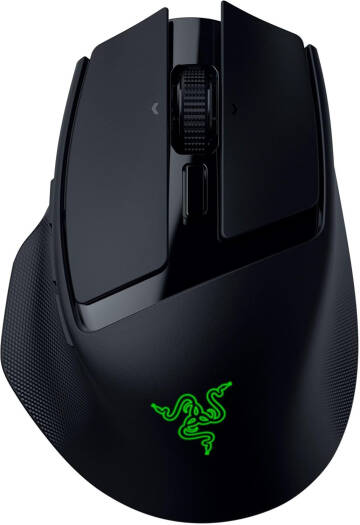 Razer Basilisk Mobile Wireless Gaming Mouse, 18000 Max DPI, 350 Max IPS, 1-Zone Logo RGB Lighting, 10 Programmable Buttons, Razer Focus X 18K Optical Sensor, Tri-Mode, Black | RZ01-04310100-R3G1