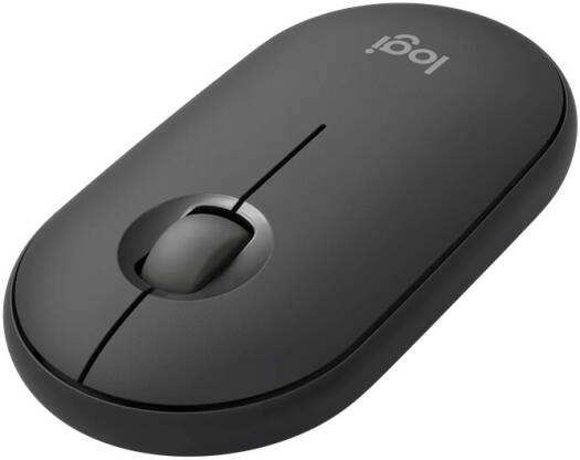 Logitech Pebble 2 M350S Computer Mouse, Ambidextrous Design, Up to 4000 DPI Range, Multi-Device Pairing, Bluetooth Connectivity, Silent Clicks w/ Silent Touch Technology, Tonal Graphite | 910-007015