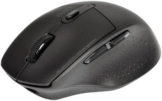 Port Connect 2.4GHz Bluetooth Rechargeable Wireless Mouse Pro, Dual Mode Ergonomic Silent Mouse for Laptop & PC, USB-C Fast Charging, Adjustable DPI, Portable Office Mouse, Black | 900715
