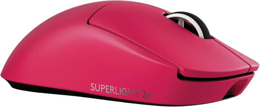 Logitech G Pro X Superlight 2c Wireless Gaming Mouse, 5 Buttons, 44000 DPI Resolution, HERO 2 Sensor, 888 IPS Speed, 88G Acceleration, 8000Hz Polling Rate, Up to 95H of Battery, Magenta | 910-007546